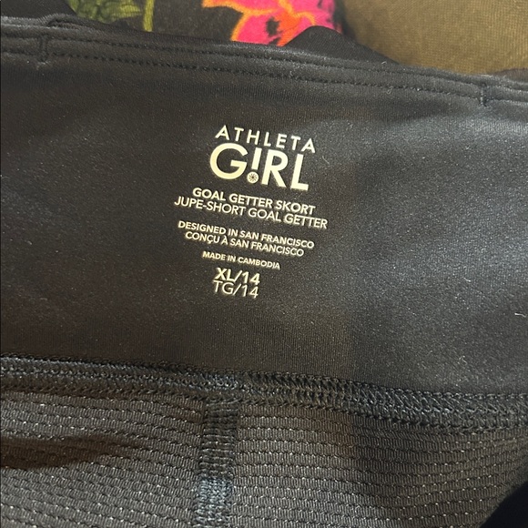 Athleta Girl Goal Getter Skort Black Size XL/14 - Picture 4 of 4